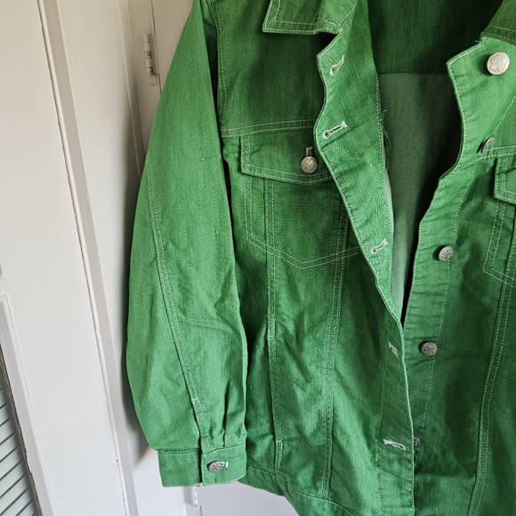 D & Co green denim jacket Size XXL - Picture 5 of 16